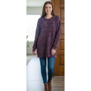 On the Byas Marled Oversized Sweater